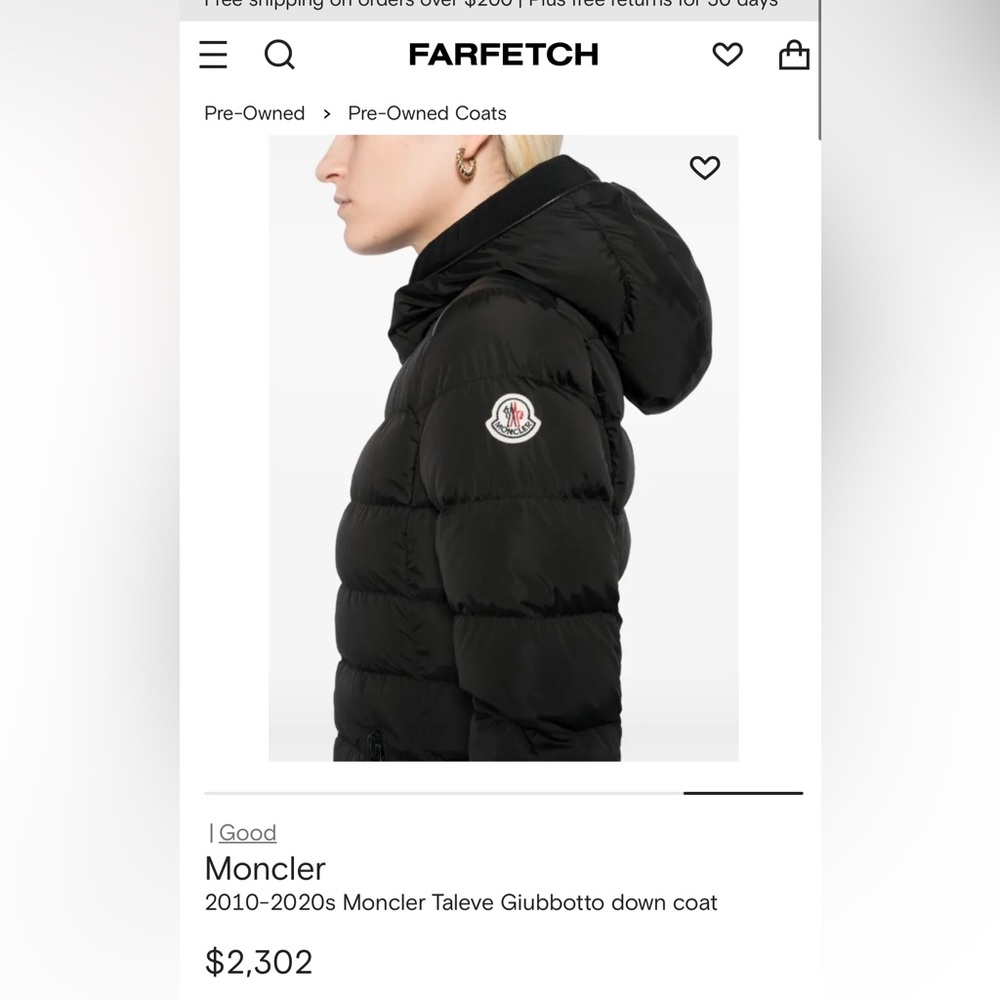Moncler Quilted Black Puffer Jacket - Picture 3 of 14
